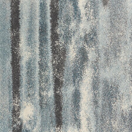 Homeroots 5 ft. 3 in. x 7 ft. 7 in. Polypropylene Teal Area Rug 352511